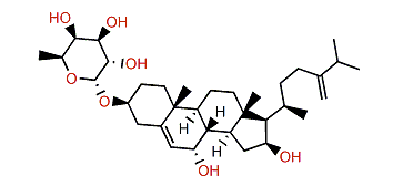 24-Methylenecholest-5-en-3b,7a,16b-triol 3-O-a-L-fucopyranoside
